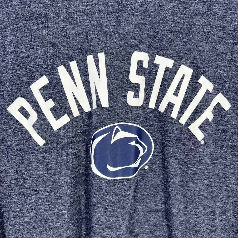 Champion Penn Nittany Lions Blue Heather T Shirt Mens Size XL Blue - Picture 2 of 5